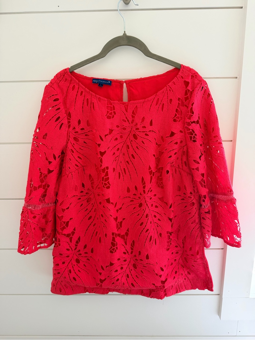 Talbots Lace Bell-Sleeve Blouse